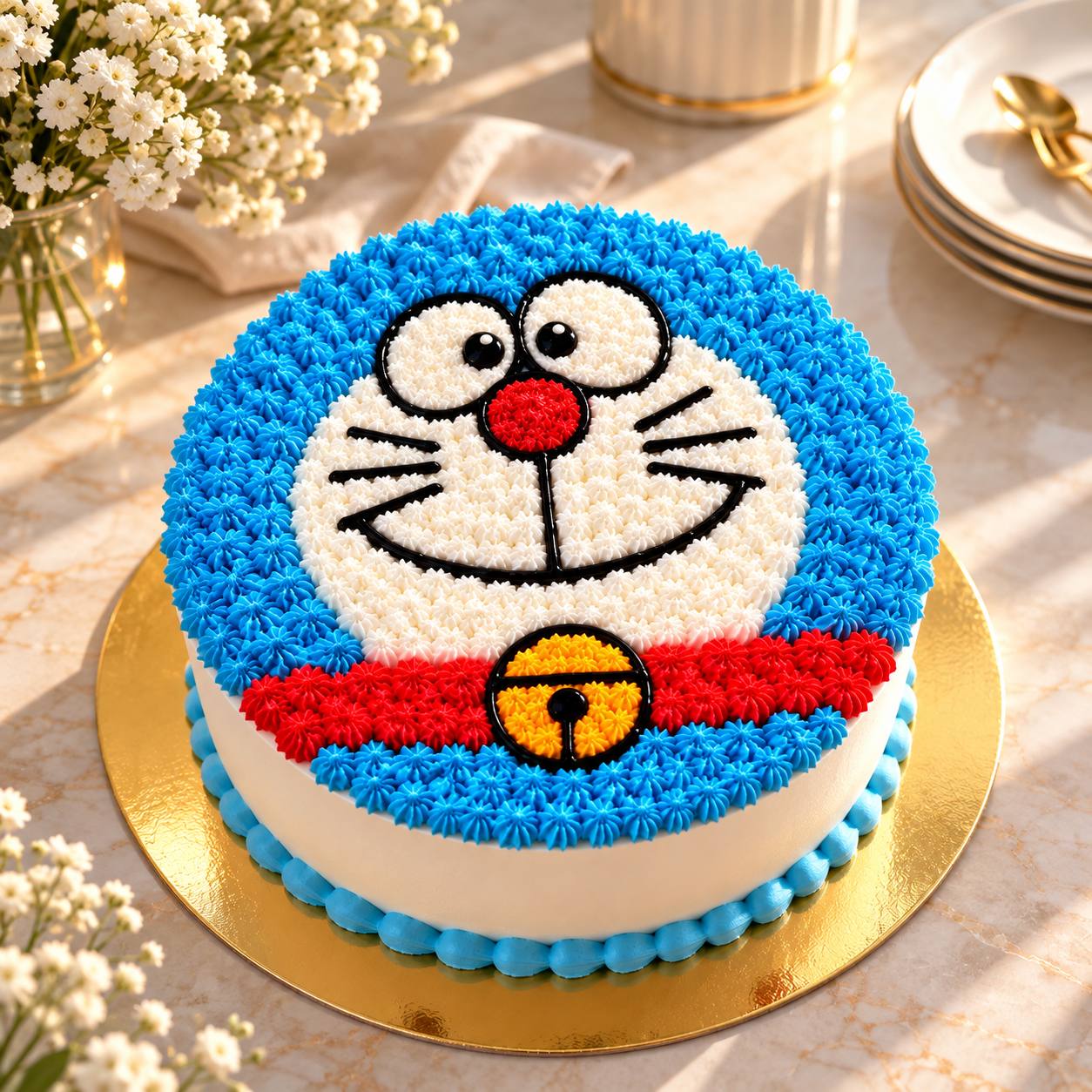 Personalised vegan birthday cake