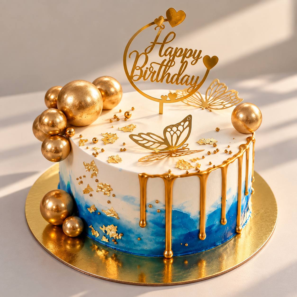 Custom vegan celebration cake
