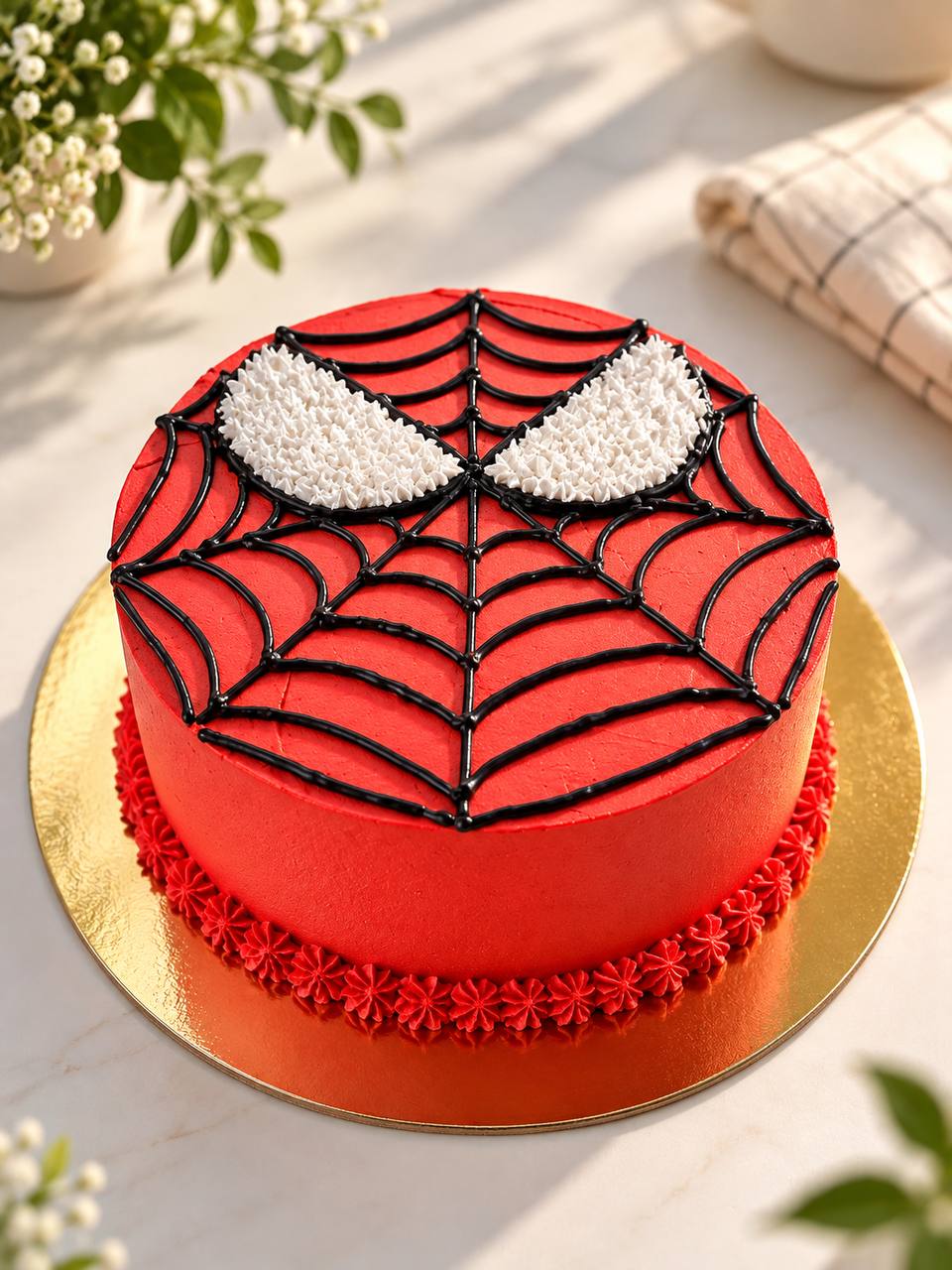 Spider-Man custom celebration cake